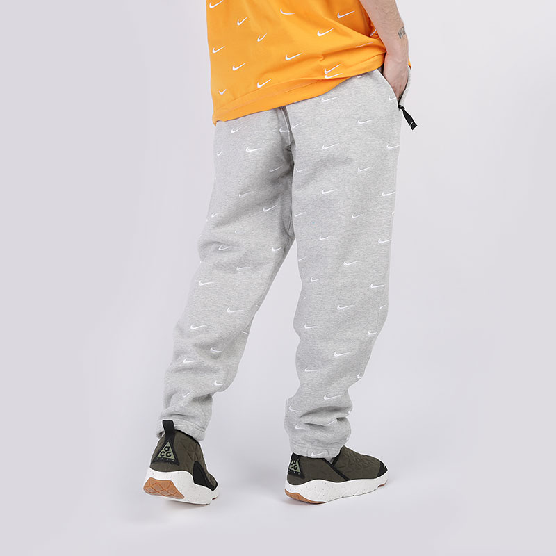 мужские серые брюки Nike Swoosh Logo Trousers CJ8905-050 - цена, описание, фото 4